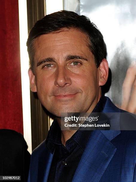 Actor Steve Carell attends the "Dinner For Schmucks" premiere at the Ziegfeld Theatre on July 19, 2010 in New York City.