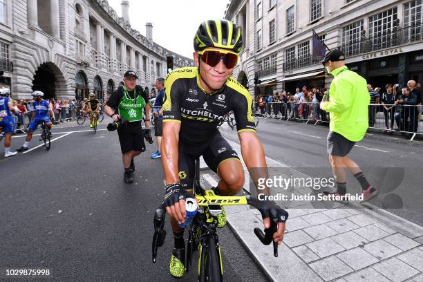 Arrival / Caleb Ewan of Australia and Team Mitchelton-Scott / Celebration / during the 15th Tour of Britain 2018, Stage 8 a 77km stage from London to...