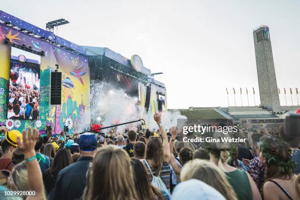 General view of the Lollapalooza at the Olympiagelände on September 9, 2018 in Berlin, Germany.