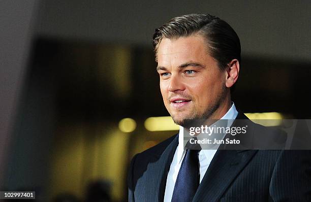 Actor Leonardo DiCaprio attends the "Inception" Japan Premiere at Roppongi Hills on July 20, 2010 in Tokyo, Japan.