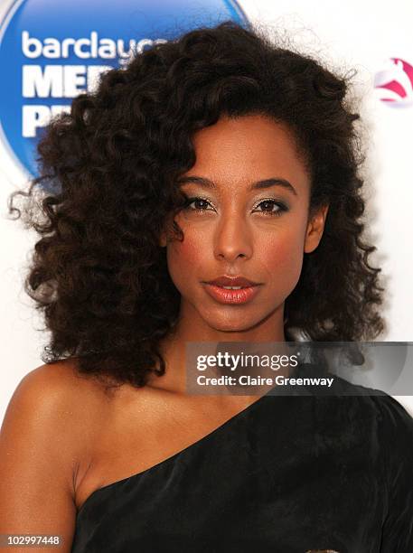 Corinne Bailey Rae attends the photocall for the Barclaycard Mercury Prize Nominations Announcement at The Hospital on July 20, 2010 in London,...