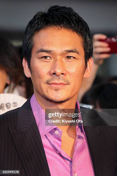 Actor Tsuyoshi Ihara attends the 'Inception' Japan Premiere at Roppongi Hills on July 20, 2010 in Tokyo, Japan. The film will open in Japan on July...