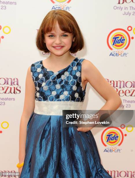 Actress Joey King attends the premiere of "Ramona and Beezus" in Madison Square Park on July 20, 2010 in New York City.