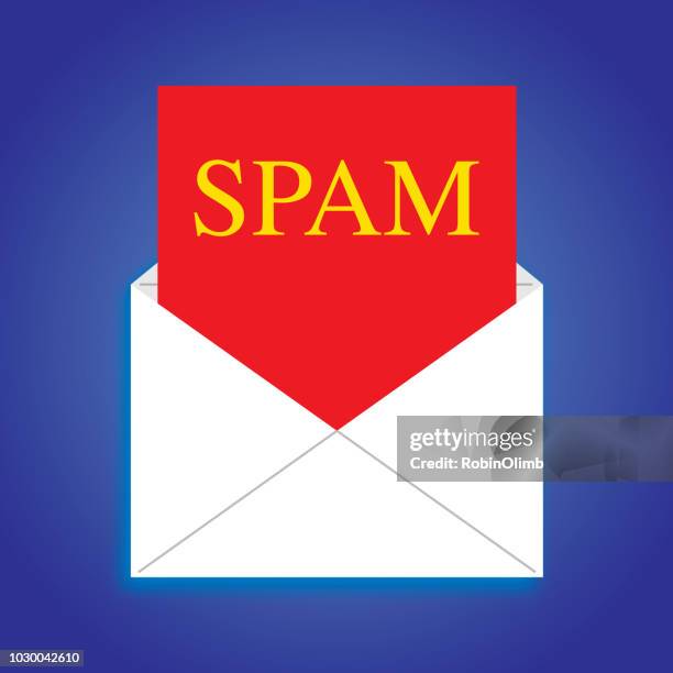 spam envelope icon - white envelope stock illustrations