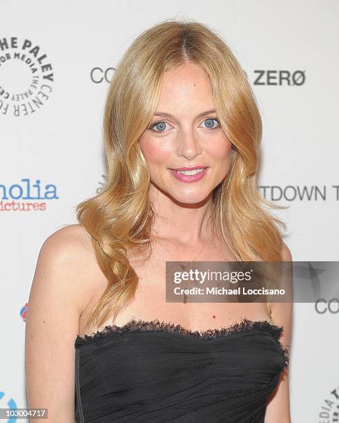Actress Heather Graham attends the premiere of "Countdown To Zero" at the Paley Center for Media on July 20, 2010 in New York City.