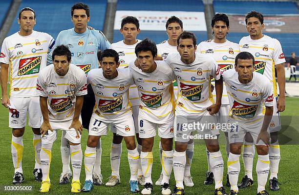 Monarcas Morelia pose for a picture before their game against the New England Revolution during the SuperLiga 2010 on July 20, 2010 at Gillette...