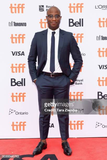 Barry Jenkins attends the 2018 Toronto International Film Festival premiere of 'If Beale Street Could Talk' at Princess of Wales Theatre on September...
