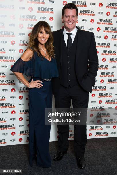 Linda Lusardi and Sam Kane attend 'The Krays: Dead Man Walking' UK premiere at The Genesis Cinema on September 9, 2018 in London, England.