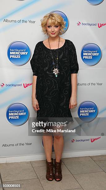 Lauren Laverne attends photocall to announce the nominations for The Barclaycard Mercury Prize at The Hospital on July 20, 2010 in London, England.