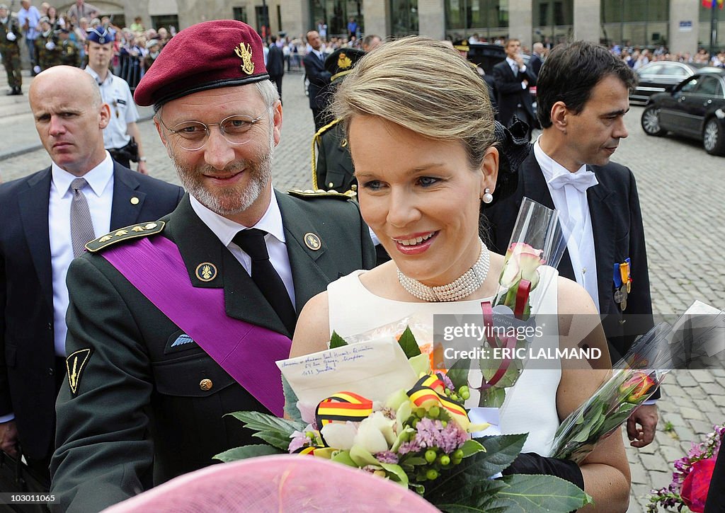 Princess Mathilde and Prince Philippe of