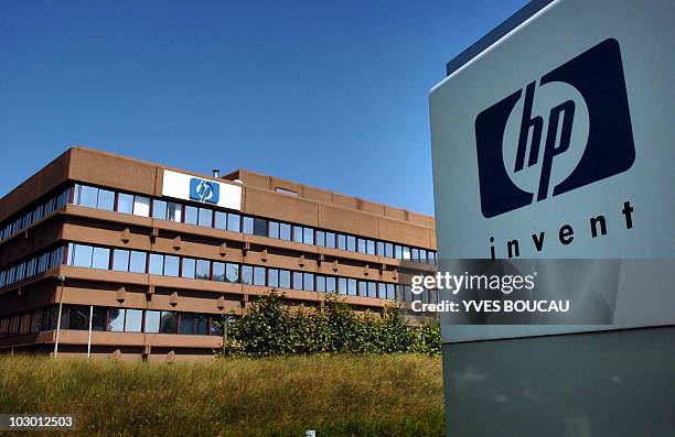Illustration picture shows the headquarters of US information technology giant Hewlett-Packard, Thursday 08 September 2005 in Brussels. HP announced...