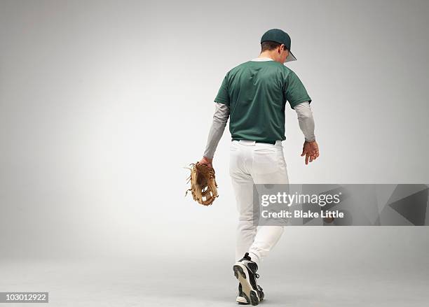 studio baseball player - honkbaltenue stockfoto's en -beelden