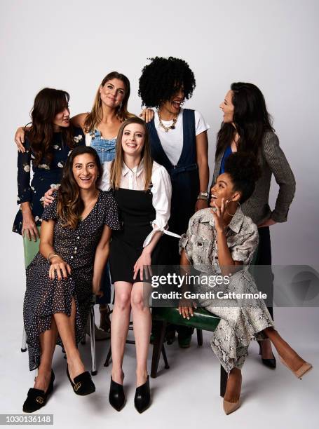 Gillian Barnes, A.M. Lukas, Janine Sherman Barrois, Ivy Agregan Jessica Sanders, Gillian Jacobs and Yara Shahidi from the series 'Shatterbox' pose...