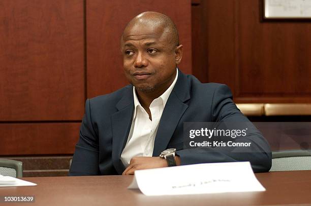 Randy Jackson attends a press conference during the 5th annual Children Uniting Nations conference at the US Capitol Visitor Center on July 21, 2010...