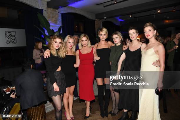 Dylan Gelula, Elisabeth Moss, Ashley Benson, Cara Delevingne, Gayle Rankin, Agyness Deyn and Amber Heard attend RBC hosted "Her Smell" cocktail party...