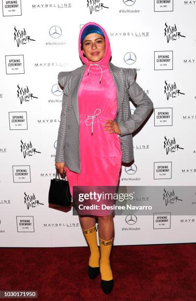 Actress Alia Shawkat attends Opening Ceremony September 2018 during New York Fashion Week at Le Poisson Rouge on September 9, 2018 in New York City.