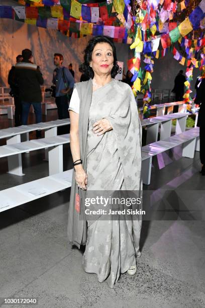 Durga Rana Prabal Gurung's mother, Durga Rana, attends front row at the Prabal ...