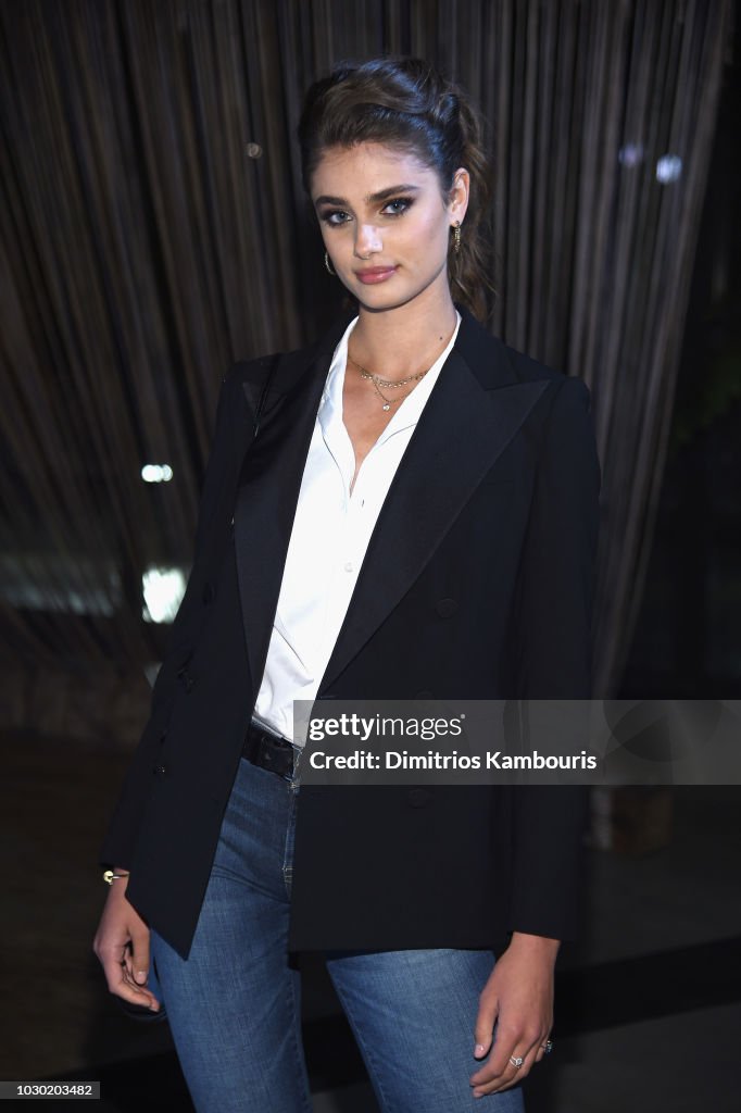 Taylor Hill attends the #BoF500 gala dinner during New York Fashion