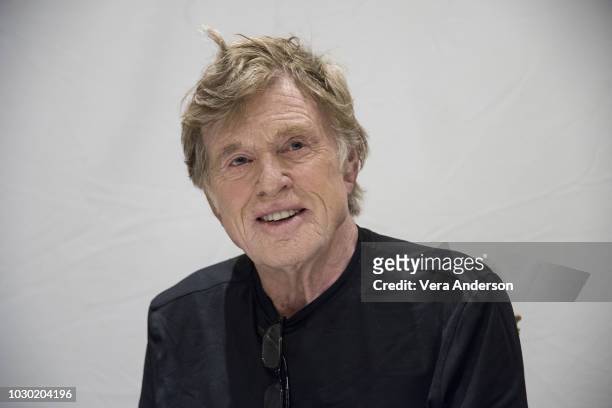 Robert Redford at "The Old Man & the Gun" Press Conference at the Fairmont Royal York Hotel on September 9, 2018 in Toronto, Canada.