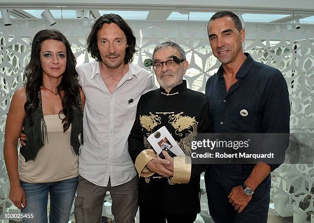 Silvia Puyol, Joan Frank Charansonnet, Fernando Arrabel and Jordi Sibon attend a press conference for their latest film 'Regression' at the Hotel...