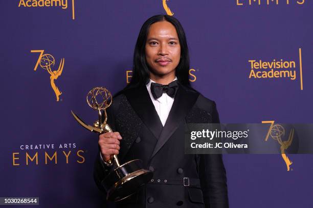 Zaldy Goco winner of the award for outstanding costumes for a variety nonfiction or reality programming for the '10s Across the Board/ Costumes:...