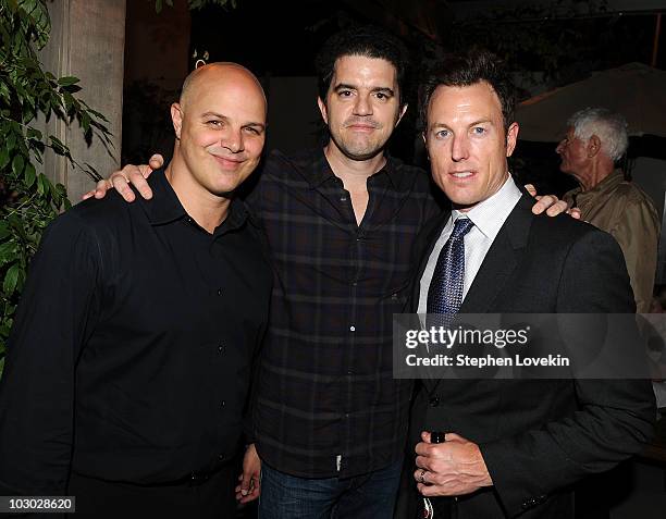 Executive Producer Joey Rappa, director Aaron Schneider, and producer Dean Zanuck attend The Cinema Society & Sony Alpha Nex screening after party...