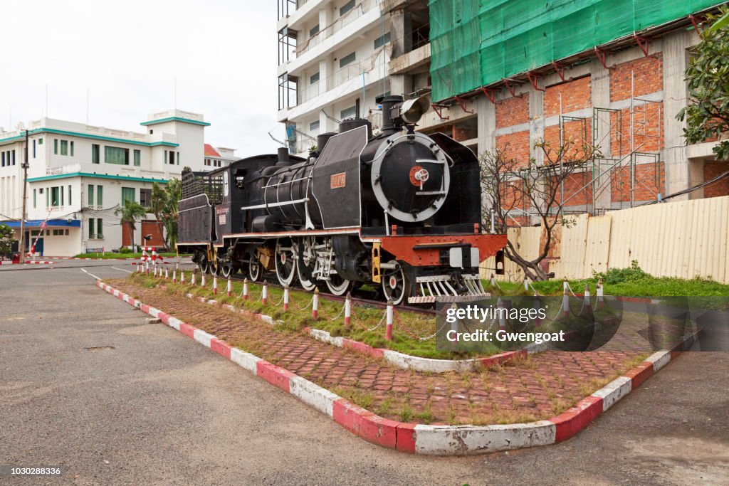 Steam locomotive in Phnom Penh