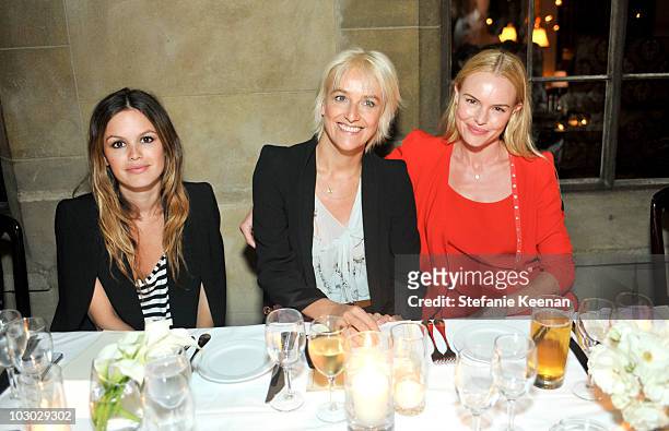 Rachel Bilson, Vanessa Bruno and Kate Bosworth attend Vanessa Bruno Dinner at Chateau Marmont on July 21, 2010 in Los Angeles, California.