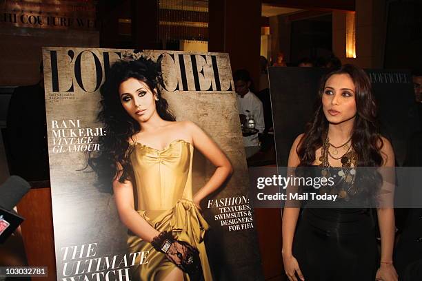 Rani Mukherjee at Day I of the Delhi Couture Week on July 20, 2010.