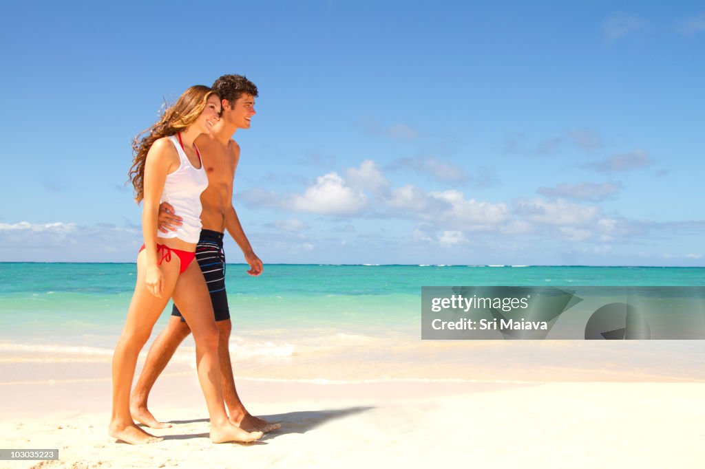 Healthy Beach Couple