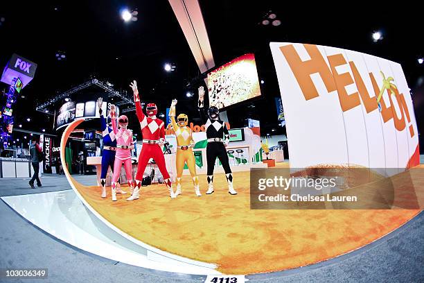 Power Ranger Comic Con 44 Mighty Morphin Power Rangers Appearance At San Diego Comic Con Stock ...