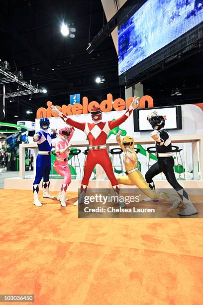 Power Ranger Comic Con 44 Mighty Morphin Power Rangers Appearance At San Diego Comic Con Stock ...