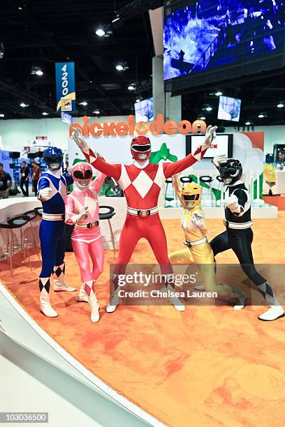 Power Ranger Comic Con 44 Mighty Morphin Power Rangers Appearance At San Diego Comic Con Stock ...