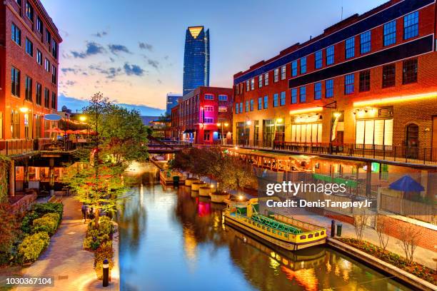 bricktown, oklahoma city - oklahoma stock pictures, royalty-free photos & images