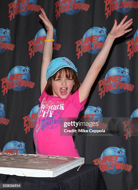Actress Joey King promotes "Ramona and Beezus" at Planet Hollywood Times Square on July 22, 2010 in New York City.
