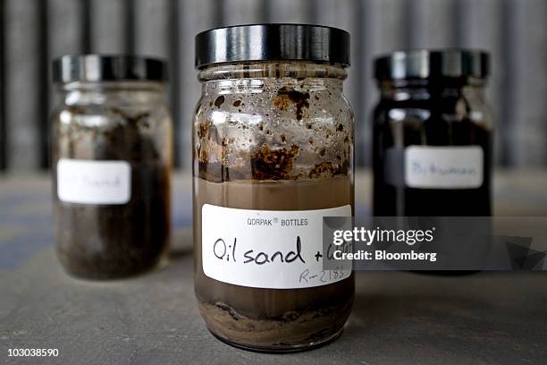Bitumen Sand Mixture 415 Bitumen From Oil Sand Stock Photos, High-Res Pictures, and Images ...