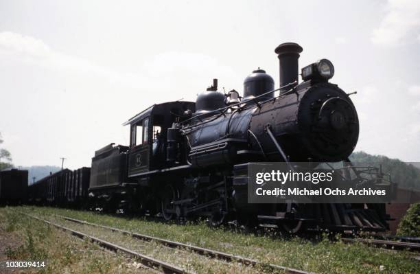 Vintage narrow guage steam engine on the East Tennessee & Western North Carolina railway running the 65 miles between Johnson City, Tennessee and...