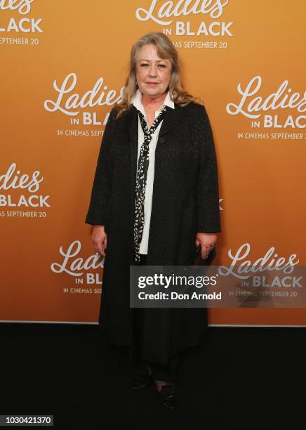 Noni Hazelhurst attends the Ladies In Black Australian Premiere at State Theatre on September 10, 2018 in Sydney, Australia.