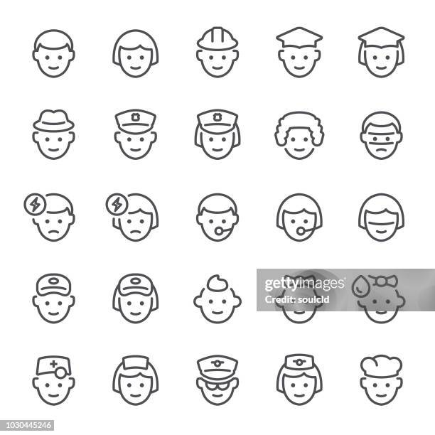 avatar icons - baby crying icon stock illustrations