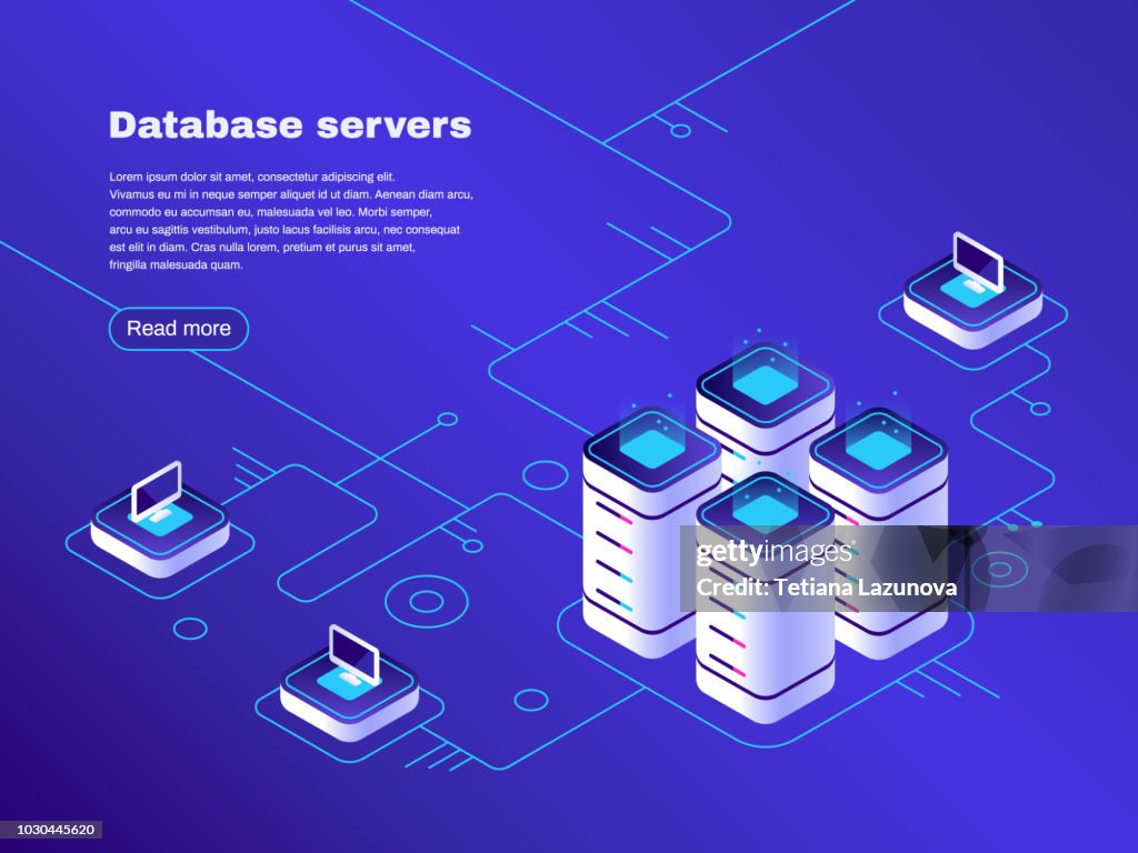 Network Server Database Database Servers Digital Datacenter Server Network Hosting Tech Support ...