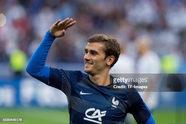 Antoine Griezmann of France looks on during the UEFA Nations League A group one match between France and Netherlands at Stade de France on September...