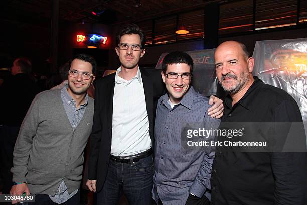 Screenwriter Edward Kitsis, Director Joseph Kosinski, Screenwriter Adam Horowitz and Producer Jeffrey Silver at Disney's "TRON: Legacy" Flynn's...
