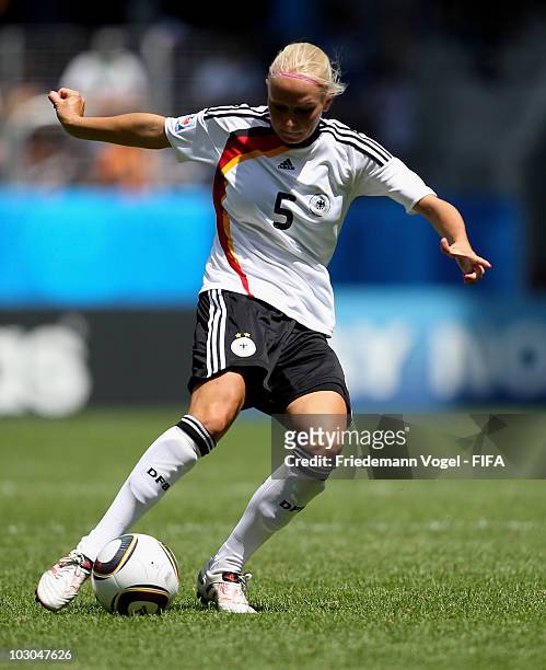 Kristina Gessat of Germany runs with the ball during the FIFA U20 Women's World Cup Group A match between France and Germany at the FIFA U-20 Women's...