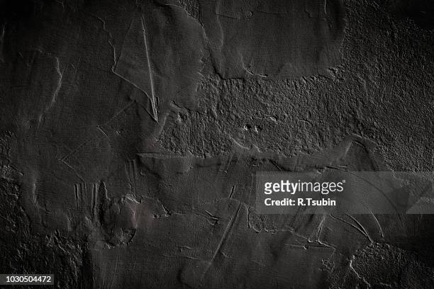 black painted wall as a grungy texture background - border texture stock pictures, royalty-free photos & images