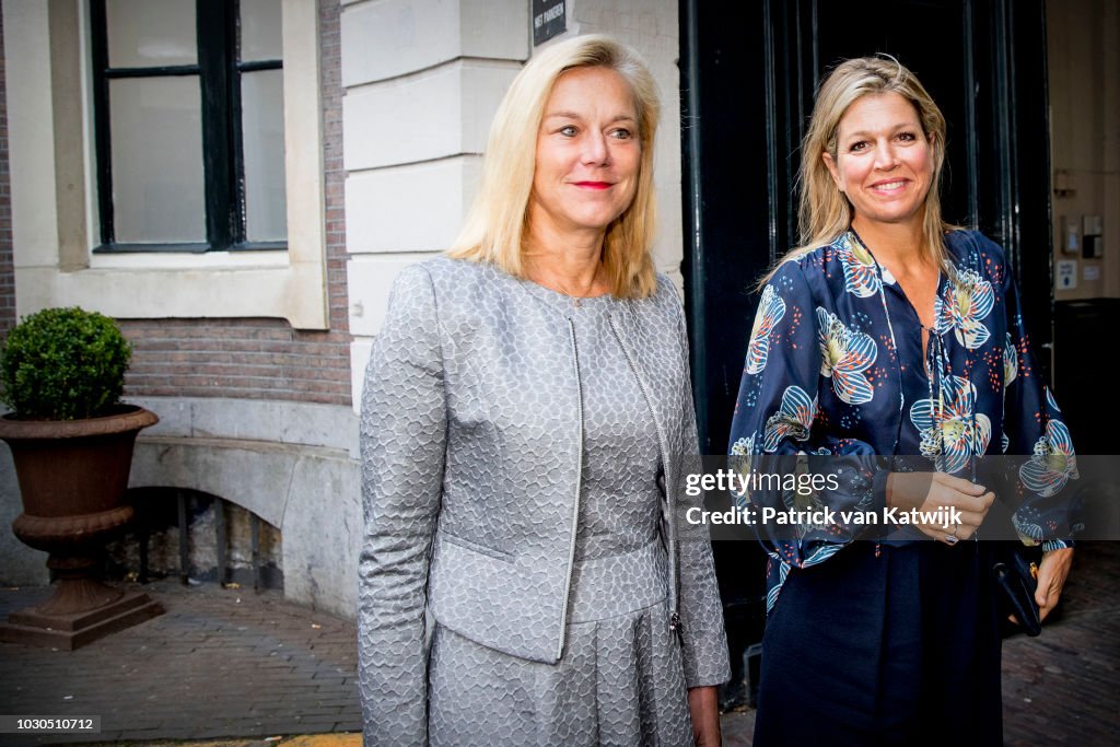 Queen Maxima Of The Netherlands Attends The G20 Workshop On Inclusive Finance In The Hague