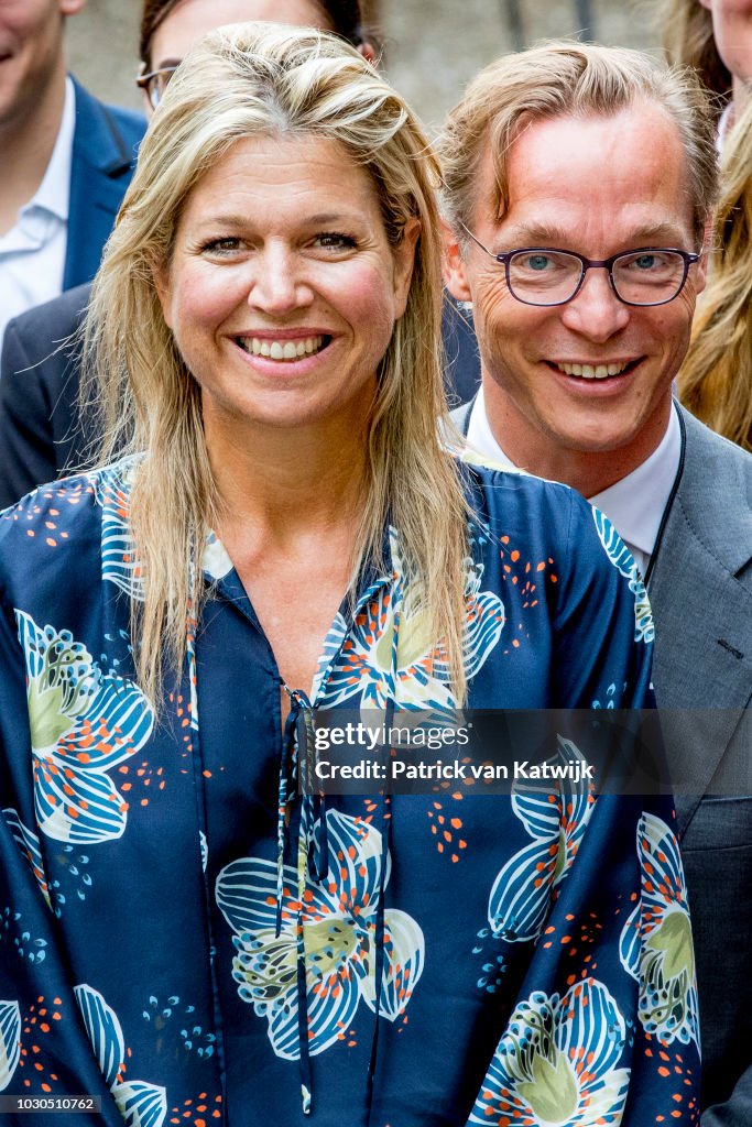 Queen Maxima Of The Netherlands Attends The G20 Workshop On Inclusive Finance In The Hague