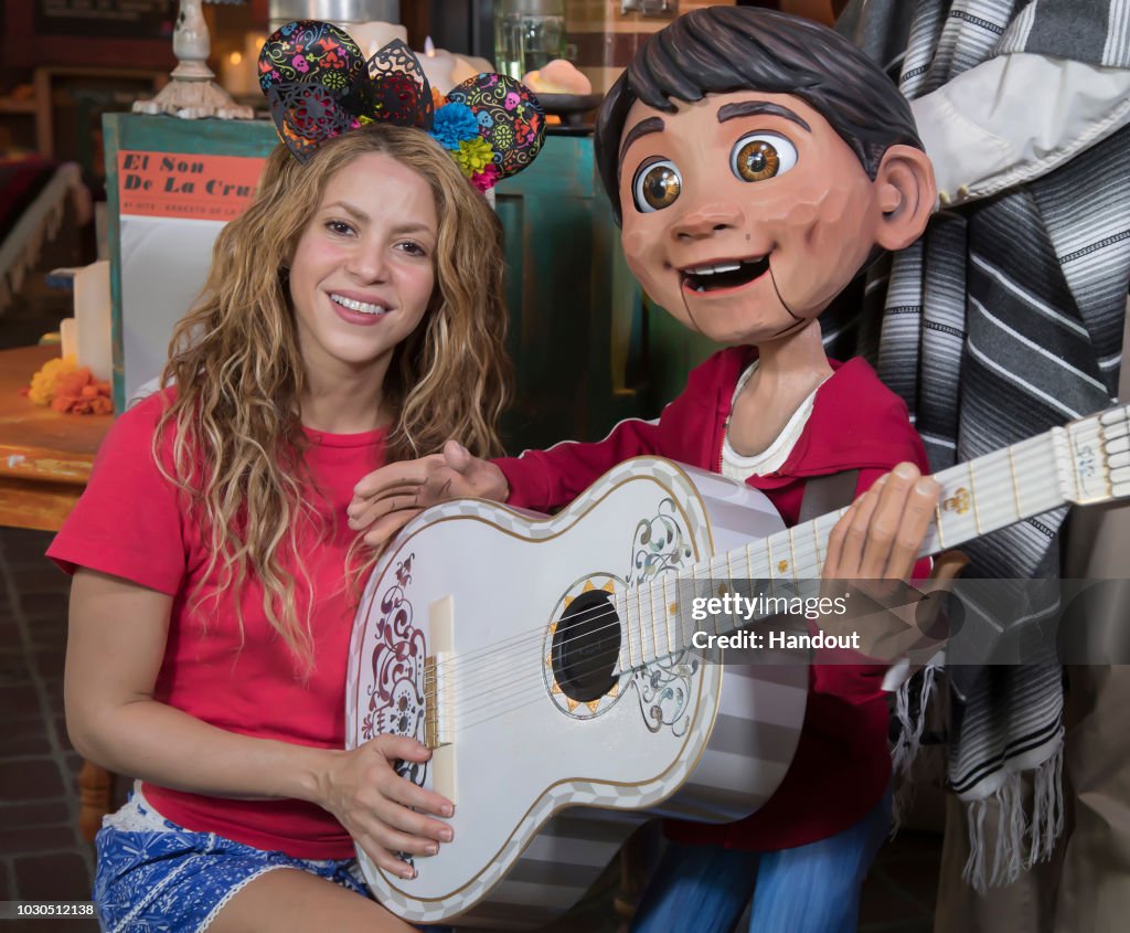 Shakira Visits Disney California Adventure