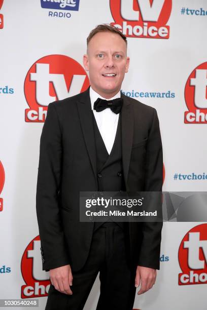 Antony Cotton attends the TV Choice Awards at The Dorchester on September 10, 2018 in London, England.