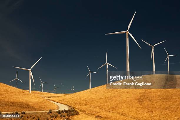 wind farm landscape. - alameda california stock pictures, royalty-free photos & images
