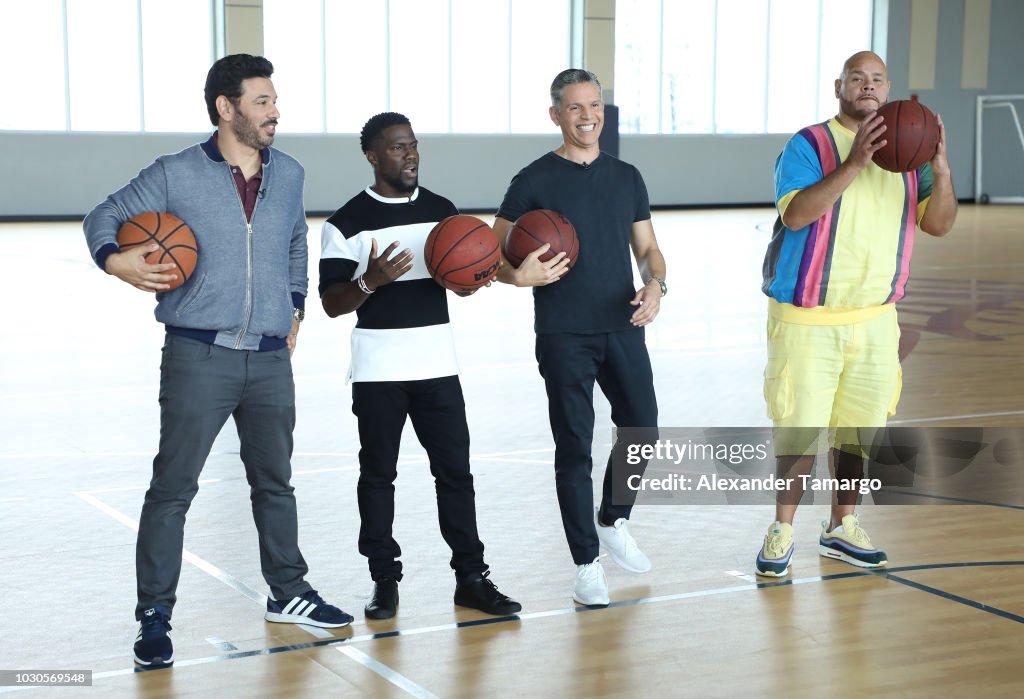 "Night School" Miami Press Tour With Kevin Hart, Fat Joe And Al Madrigal